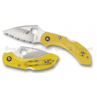 มีดพับ Spyderco Dragonfly 2 Salt Yellow FRN Folding Knife (2.25" Satin Serr) C28SYL2