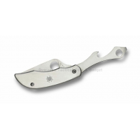 มีดพับห้อยพวงกุญแจ Spyderco ClipiTools Bottle Opener & Screwdriver Knife (2" Satin Plain) C175P