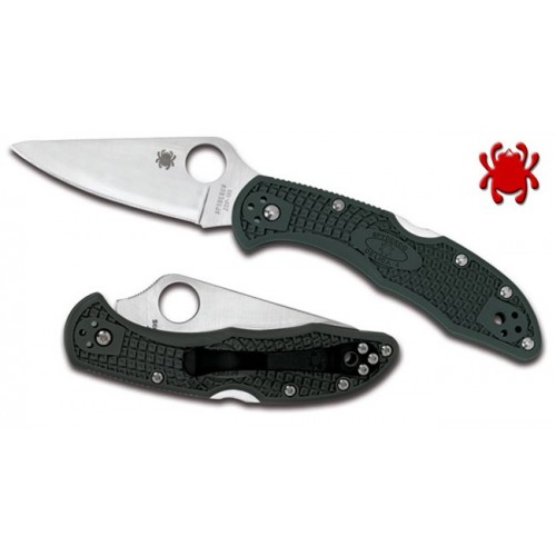 มีดพับ Spyderco Delica 4 Knife Green FRN ZDP-189 Folder (2.88" Satin Plain) C11PGRE