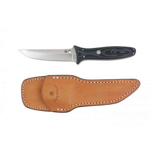 มีดใบตาย Spyderco Lum Tanto Sprint Run Fixed Blade Knife (4.19" Satin) FB03GBKGRP