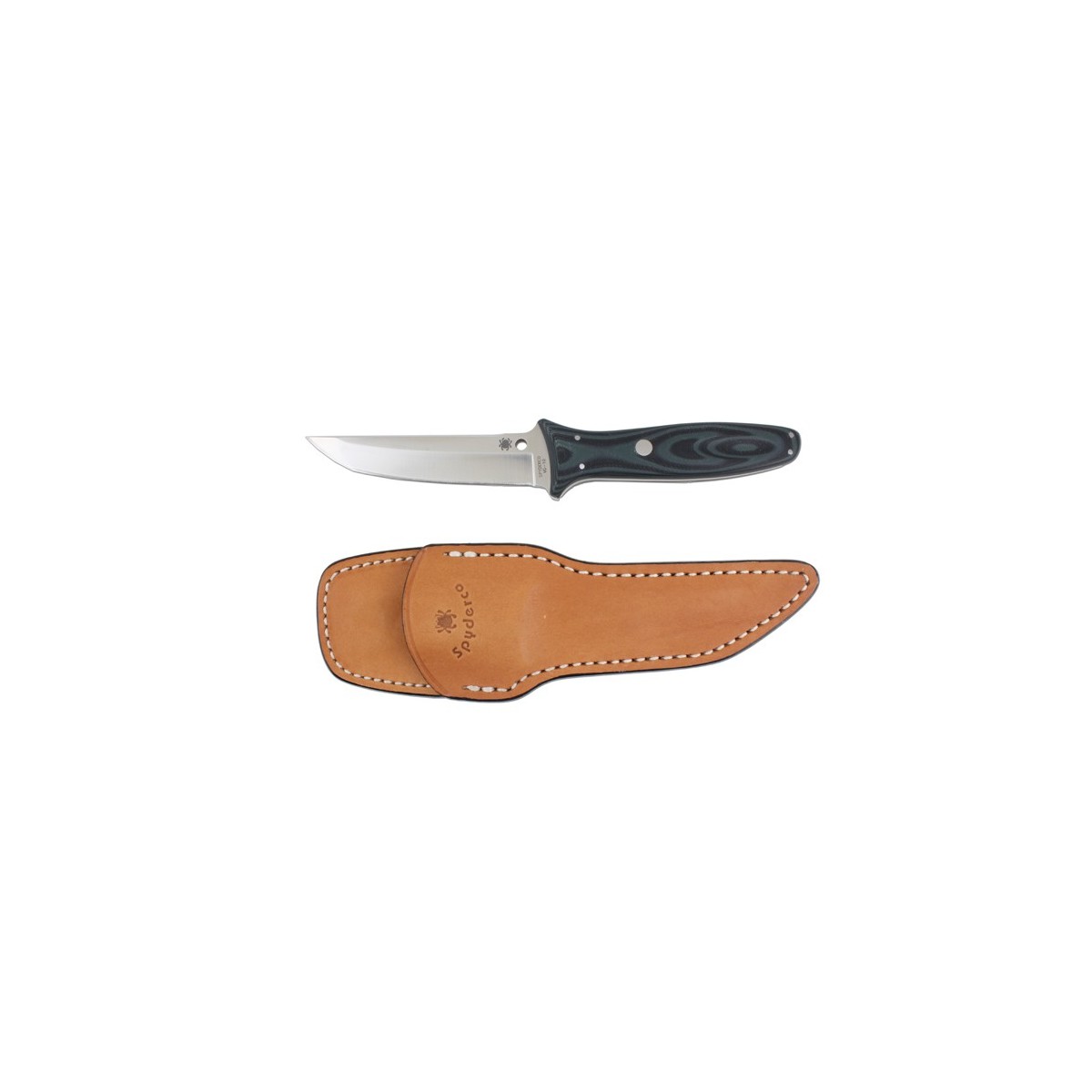 มีดใบตาย Spyderco Lum Tanto Sprint Run Fixed Blade Knife (4.19" Satin) FB03GBKGRP