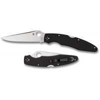Spyderco Police3 Model 4-3/8" VG10 Steel Plain Edge with G10 Handle