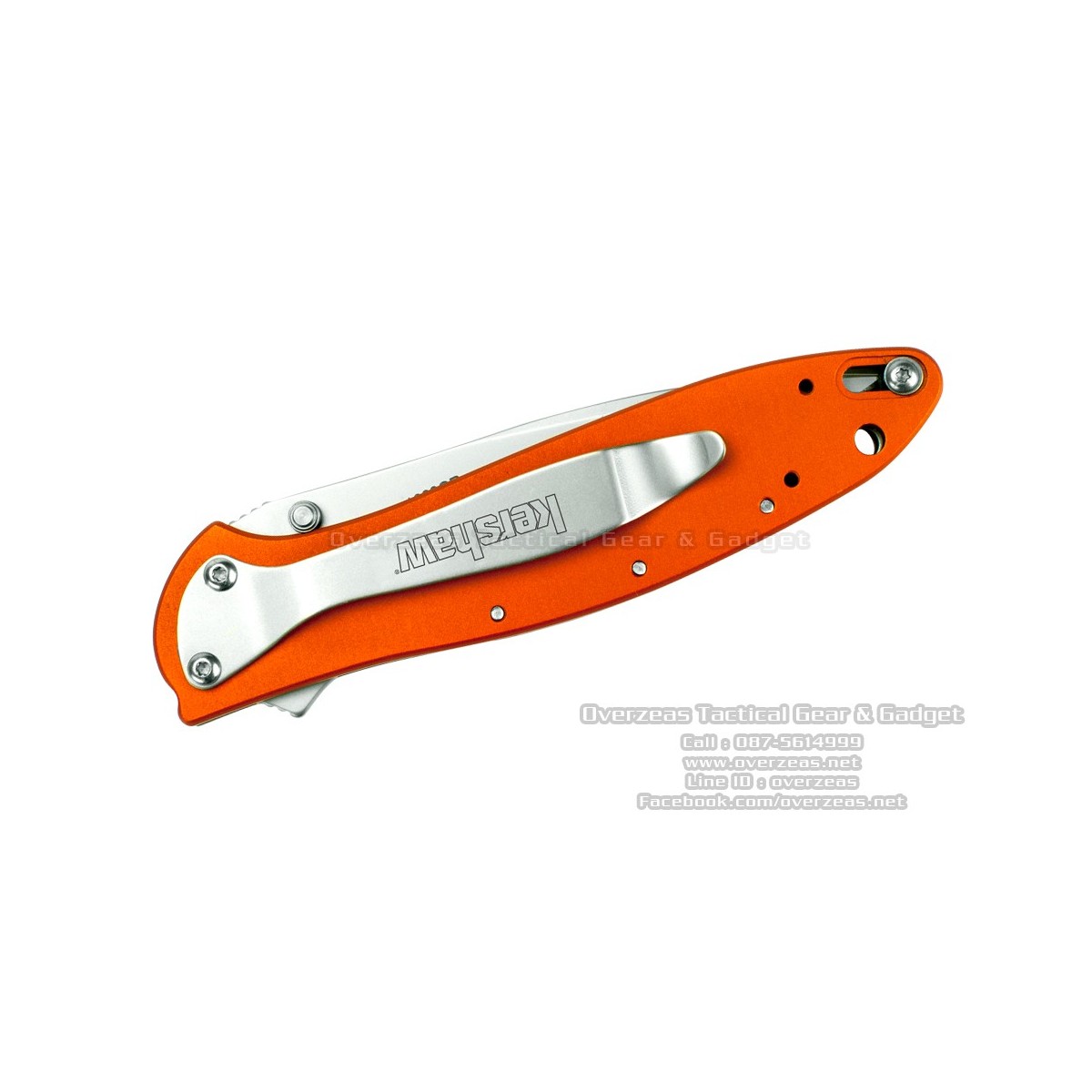 มีดพับ Kershaw Leek Assisted Opening Knife Orange (3" Bead Blast) 1660OR