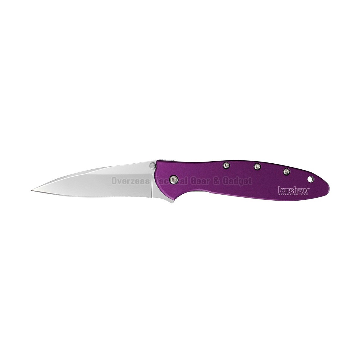 มีดพับ Kershaw Leek Assisted Opening Knife Purple (3" Bead Blast) 1660PUR