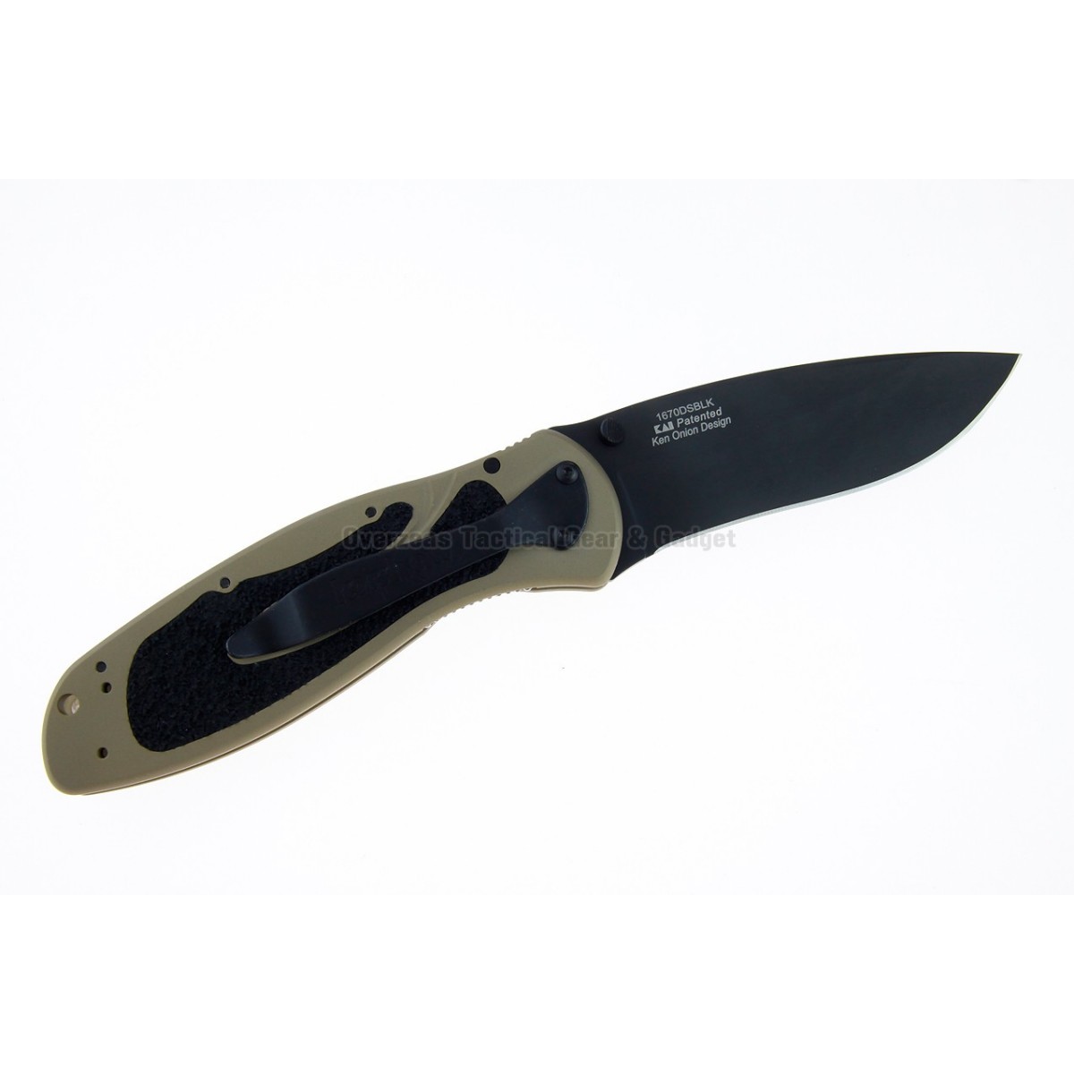 มีดพับ Kershaw Blur Assisted Opening Knife Desert Sand (3.375" Black) 1670DSBLK