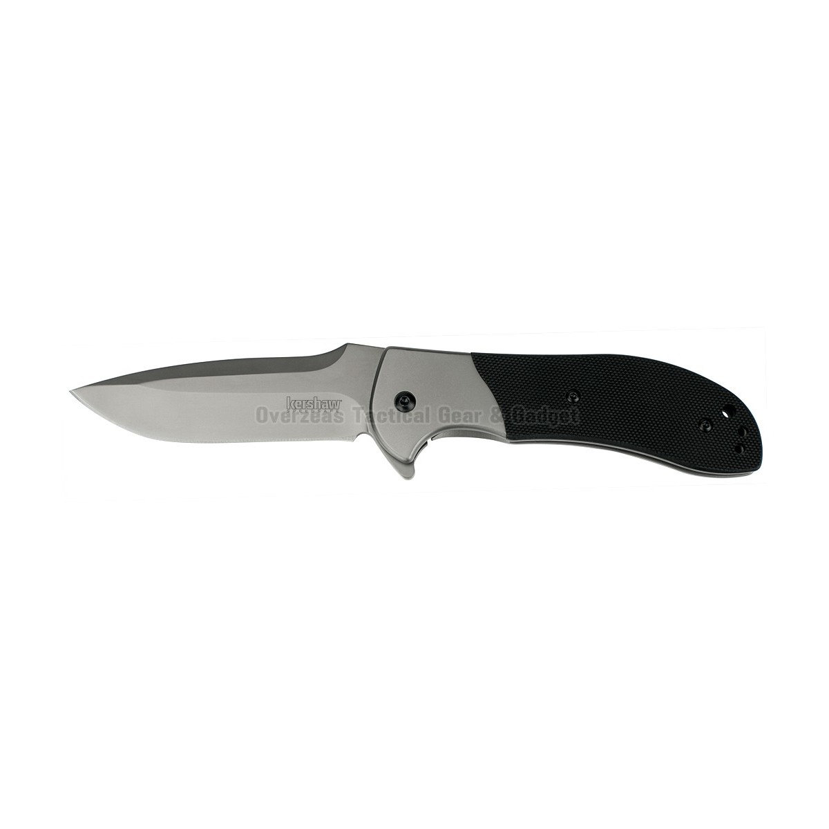 มีดพับ Kershaw Scrambler Flipper Assisted Opening Knife (3.5" Grey) 3890