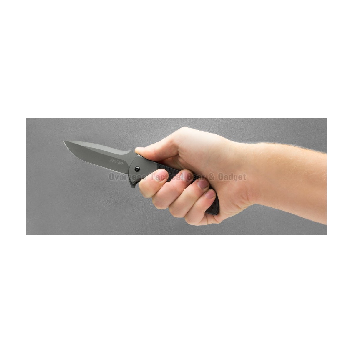มีดพับ Kershaw Scrambler Flipper Assisted Opening Knife (3.5" Grey) 3890