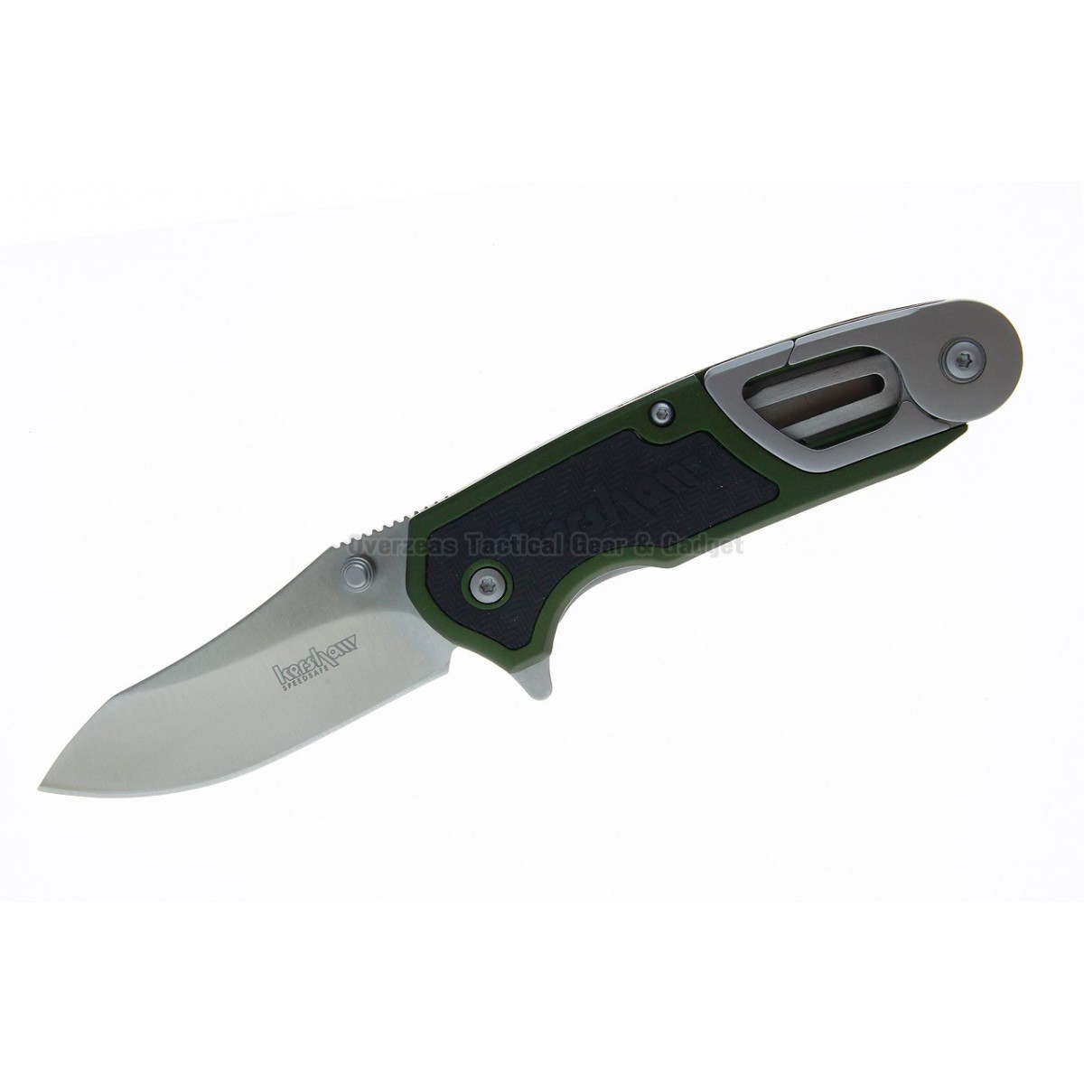 มีดพับ Kershaw Funxion Outdoor Assisted Opening Knife Olive (3" Satin) 8000OL