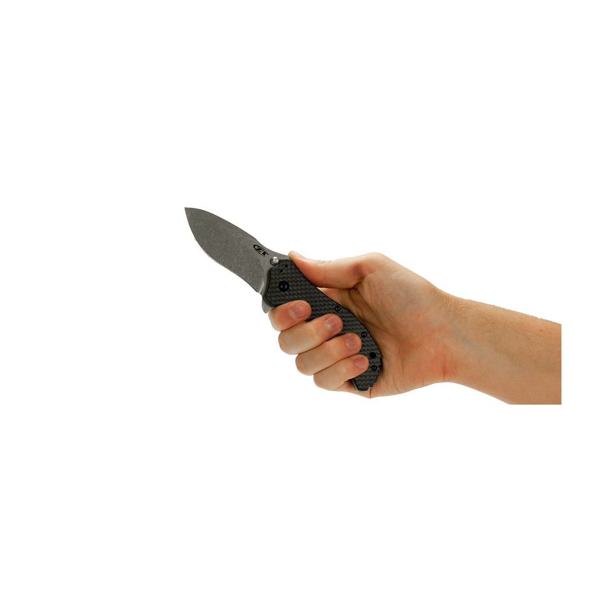 มีดพับ Zero Tolerance 0350SWCF Assisted Opening Knife Carbon Fiber (3.25" Stonewash) ZT0350SWCF