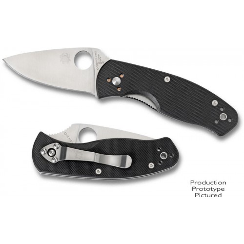 Spyderco Persistence Folding Knife 2-3/4" Plain Edge Blade, G10 Handles