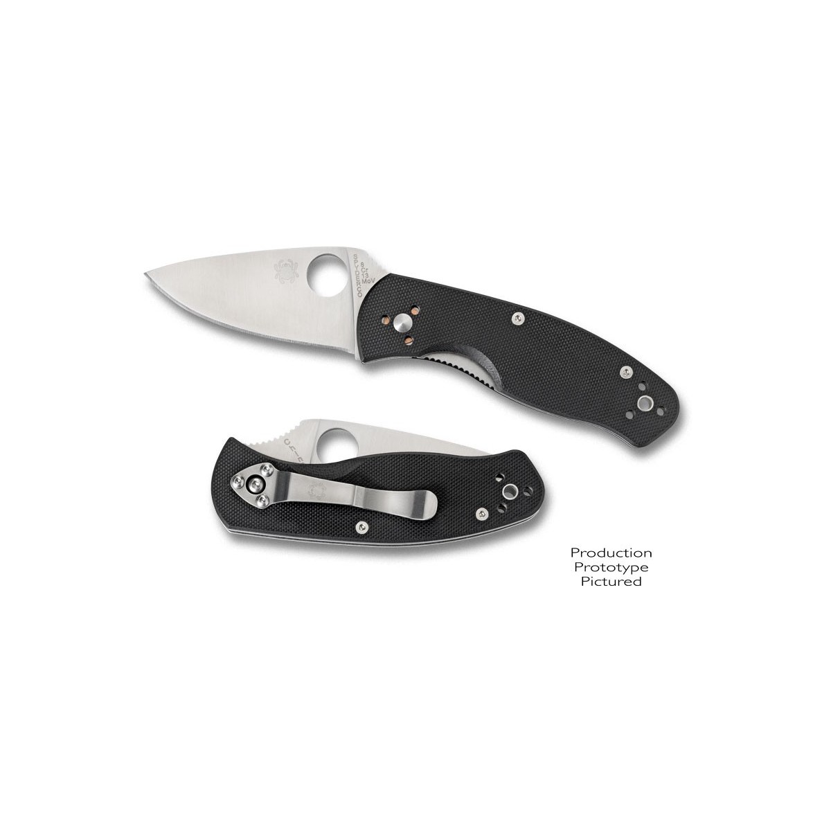 Spyderco Persistence Folding Knife 2-3/4" Plain Edge Blade, G10 Handles