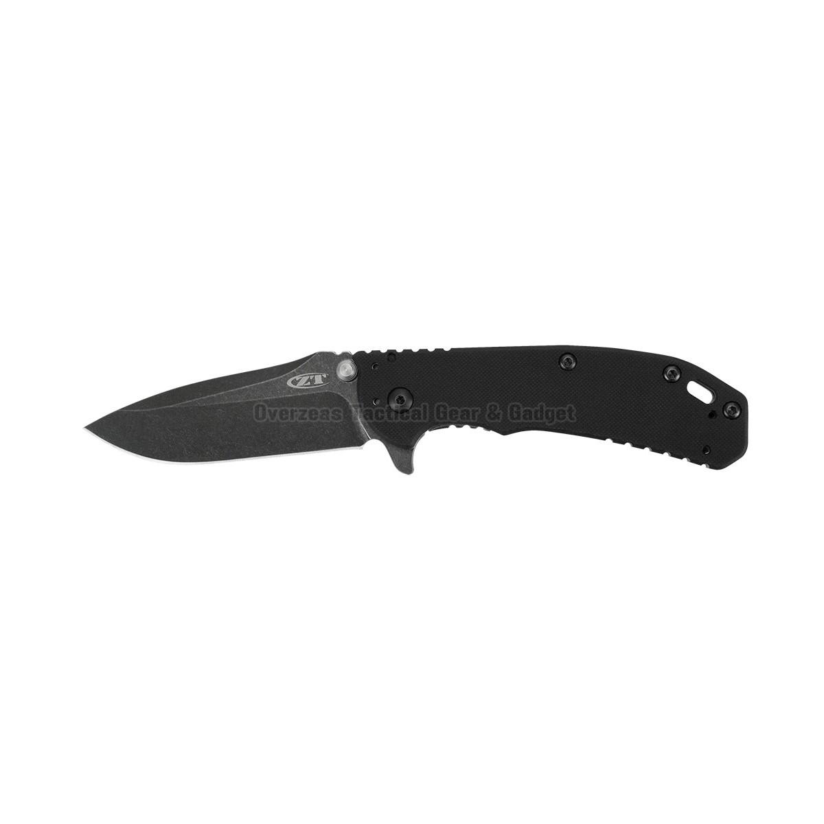 มีดพับ Zero Tolerance Hinderer 0566BW Assisted Opening Knife G-10 (3.25" BlackWash) ZT0566BW