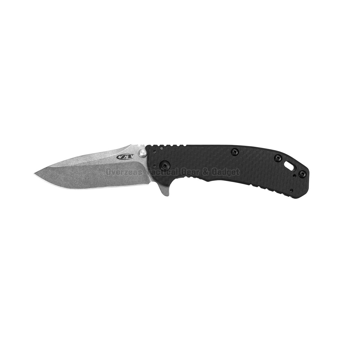 มีดพับ Zero Tolerance Hinderer 0566SWCF Assisted Opening Knife (3.25" Stonewash) ZT0566SWCF