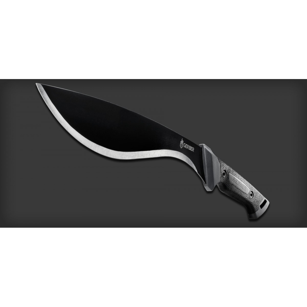 มีดเดินป่า มีดใบตาย Gerber Gator Kukri Machete (12" Black) 31-002074