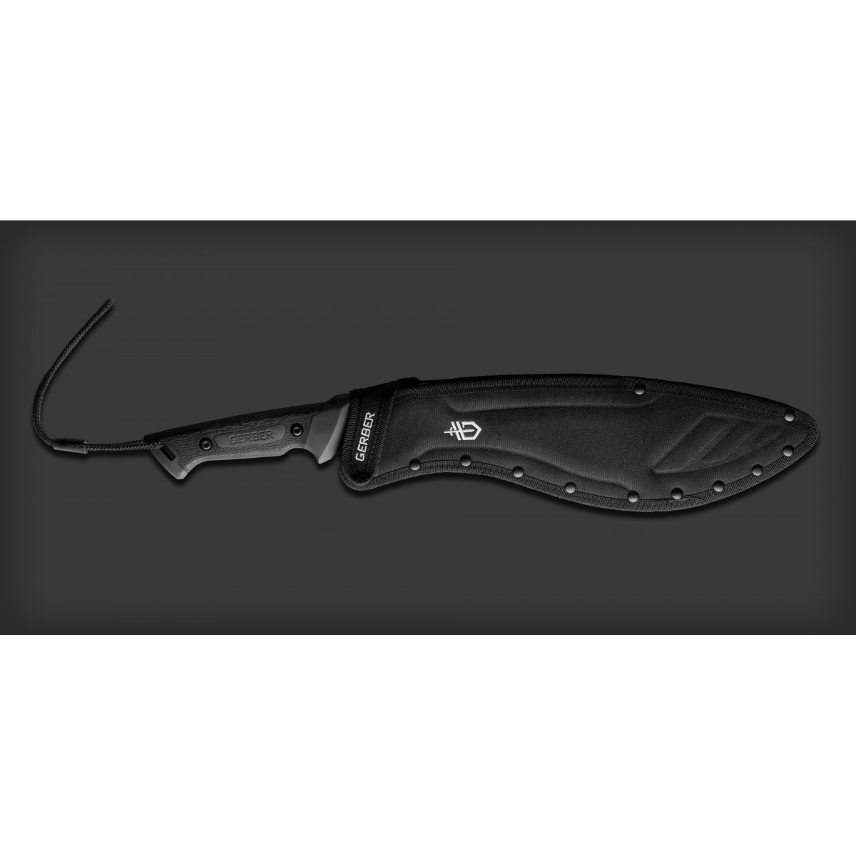 มีดเดินป่า มีดใบตาย Gerber Gator Kukri Machete (12" Black) 31-002074