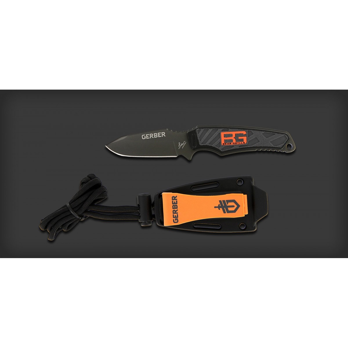มีดใบตาย มีดห้อยคอ Gerber Bear Grylls Ultra Compact Fixed Blade Survival Neck Knife (3.25" Plain) 31-001516