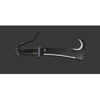 มีดเดินป่า มีดใบตาย Gerber Gator Machete Pro Fixed Blade (10.5" Black Plain) w/ Sharpening Stone (31-000705)