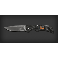 มีดพับ Gerber Bear Grylls Compact Scout Lockback Knife (2.5" Black Serr) 31-000760