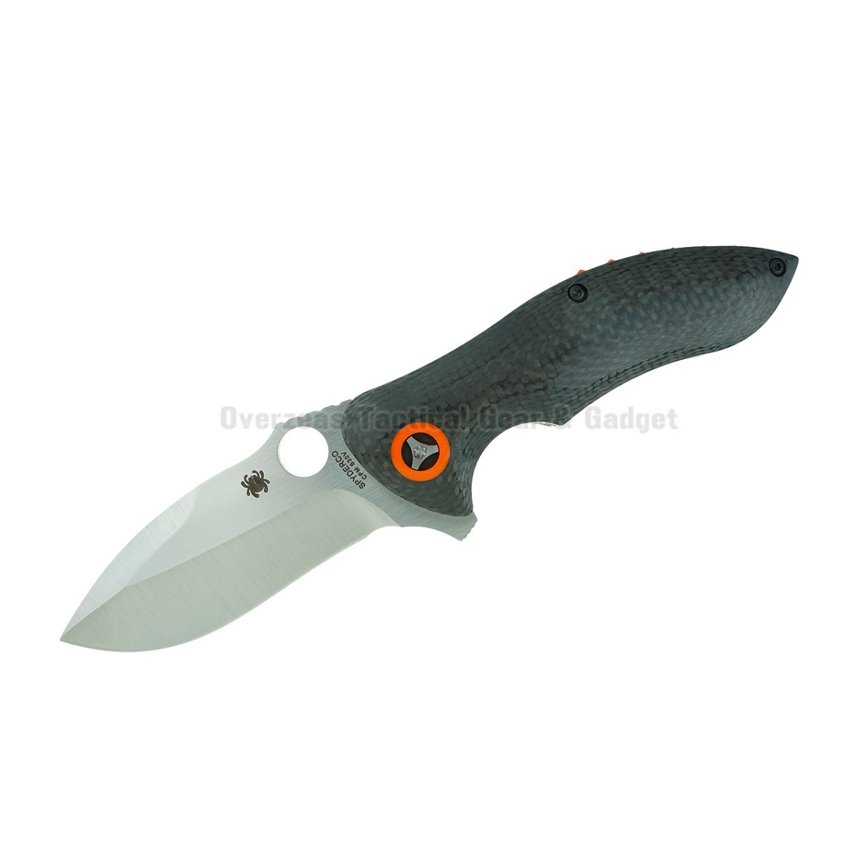 มีดพับ Spyderco Rubicon Flipper Liner Lock Knife Carbon Fiber (3" Satin) C187CFP