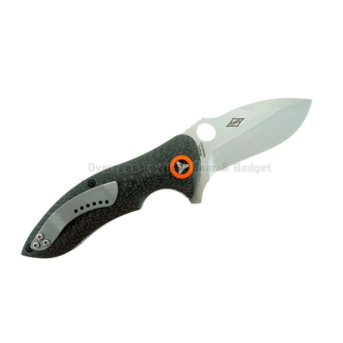 มีดพับ Spyderco Rubicon Flipper Liner Lock Knife Carbon Fiber (3" Satin) C187CFP