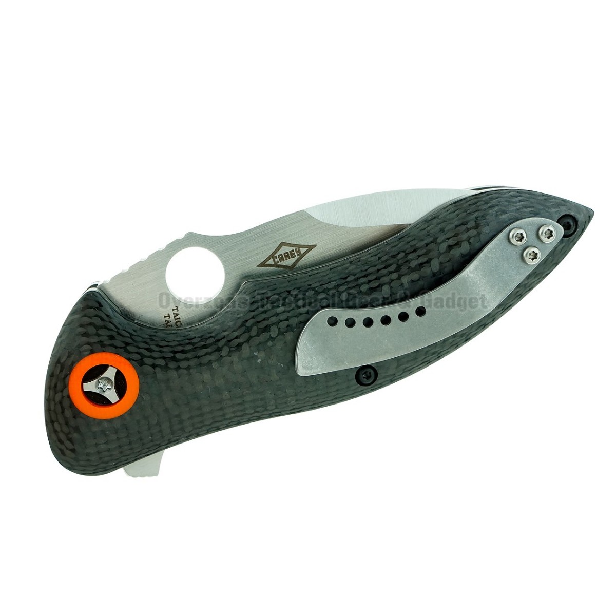 มีดพับ Spyderco Rubicon Flipper Liner Lock Knife Carbon Fiber (3" Satin) C187CFP