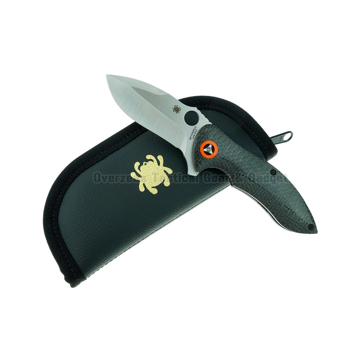 มีดพับ Spyderco Rubicon Flipper Liner Lock Knife Carbon Fiber (3" Satin) C187CFP