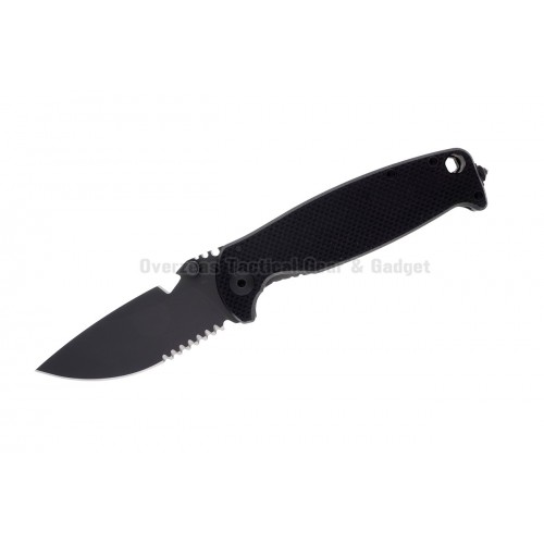 มีดพับ DPx HEST/F 2.0 Triple Black Serrated Special Edition T3 Knife G10/Ti (3.25" Black) DPHSF127