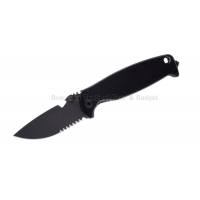 มีดพับ DPx HEST/F 2.0 Triple Black Serrated Special Edition T3 Knife G10/Ti (3.25" Black) DPHSF127