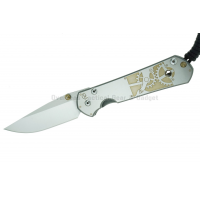 มีดพับ Chris Reeve Large Sebenza 21 Knife CGG Inside Time (3.625" Plain)