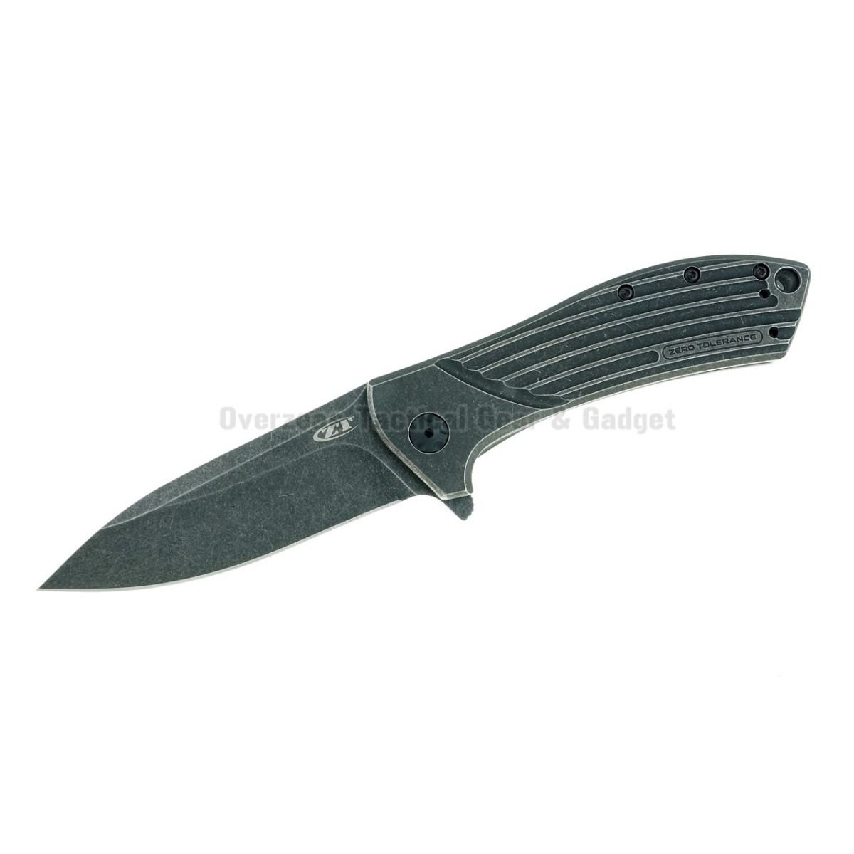 มีดพับ Zero Tolerance Rexford 0801BW Flipper Titanium Knife (3.5" BlackWash) ZT0801BW