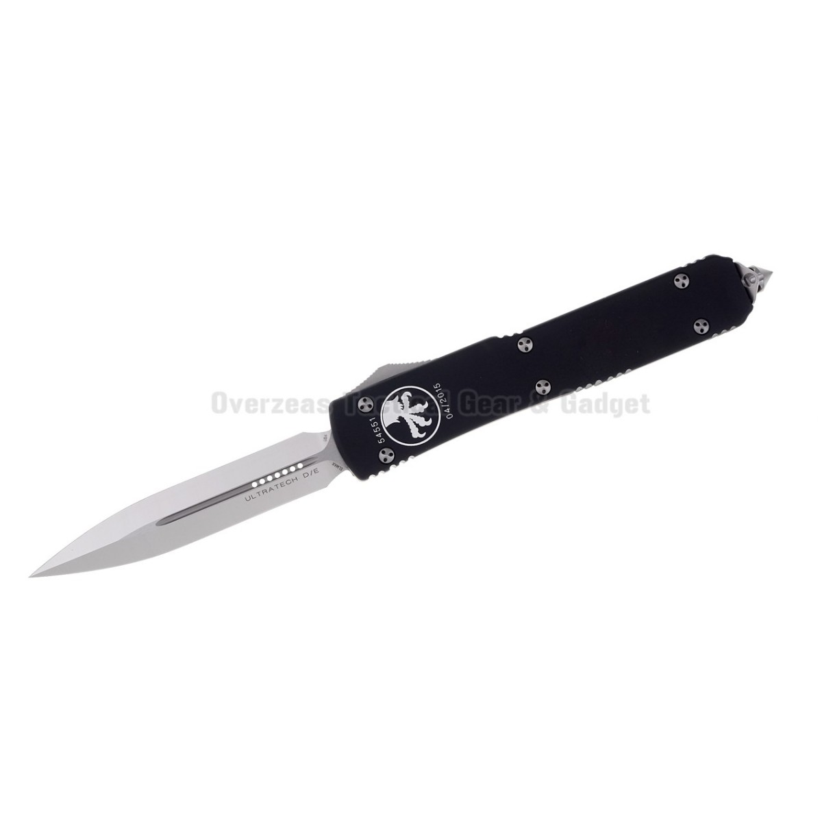 มีดออโต้ Microtech Ultratech OTF D/E Automatic Knife (3.4" Satin Plain) 122-4