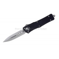 มีดออโต้ Microtech Combat Troodon D/E Stonewash Standard OTF Automatic Knife (3.8" Black) 142-10