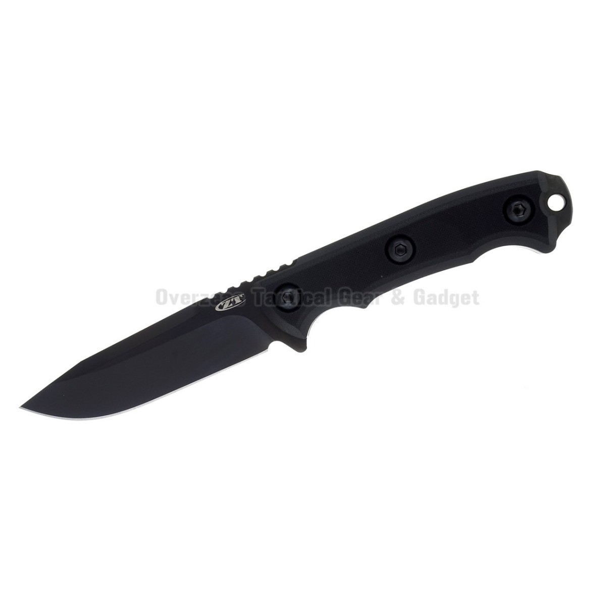 มีดเดินป่า มีดใบตาย Zero Tolerance 0180 Hinderer Field Tac Fixed Blade Knife G-10 (4.25" Black) ZT0180