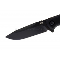 มีดเดินป่า มีดใบตาย Zero Tolerance 0180 Hinderer Field Tac Fixed Blade Knife G-10 (4.25" Black) ZT0180