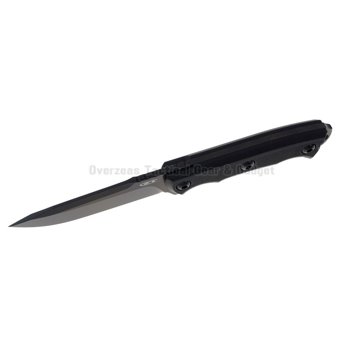มีดเดินป่า มีดใบตาย Zero Tolerance 0180 Hinderer Field Tac Fixed Blade Knife G-10 (4.25" Black) ZT0180