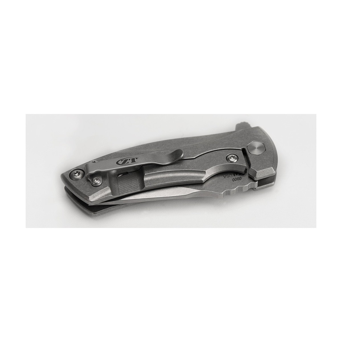 มีดพับ Zero Tolerance 0900 Les Geroge Flipper Knife Titanium (2.75" Stonewash) ZT0900