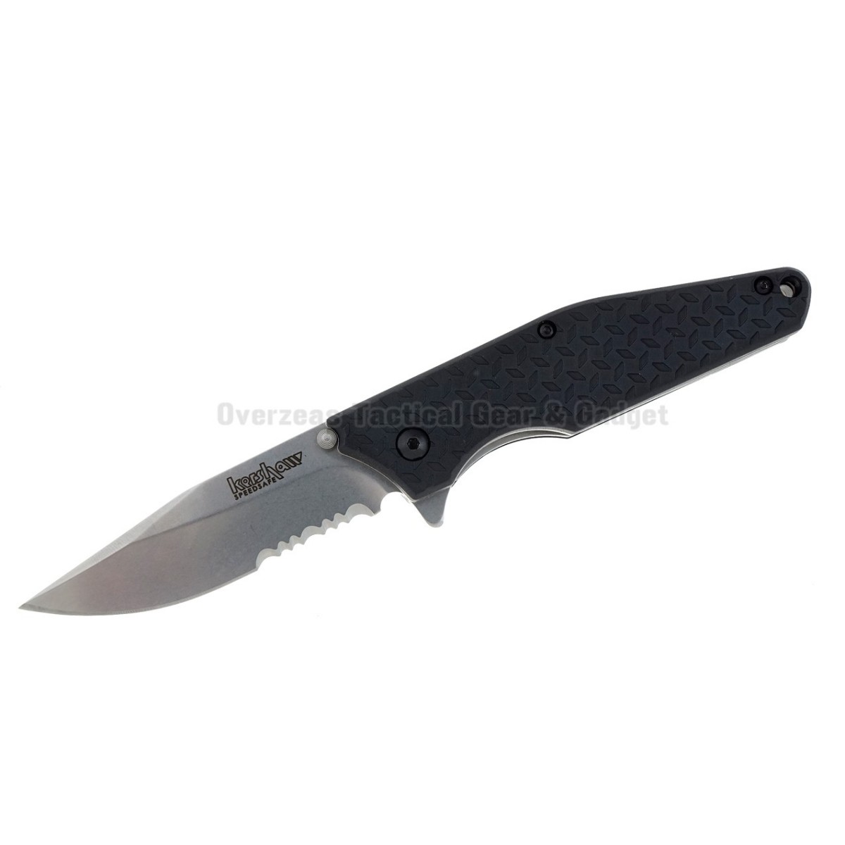 มีดพับ Kershaw Drone Assisted Opening Knife (2.75" Stonewash Serr) 1960ST