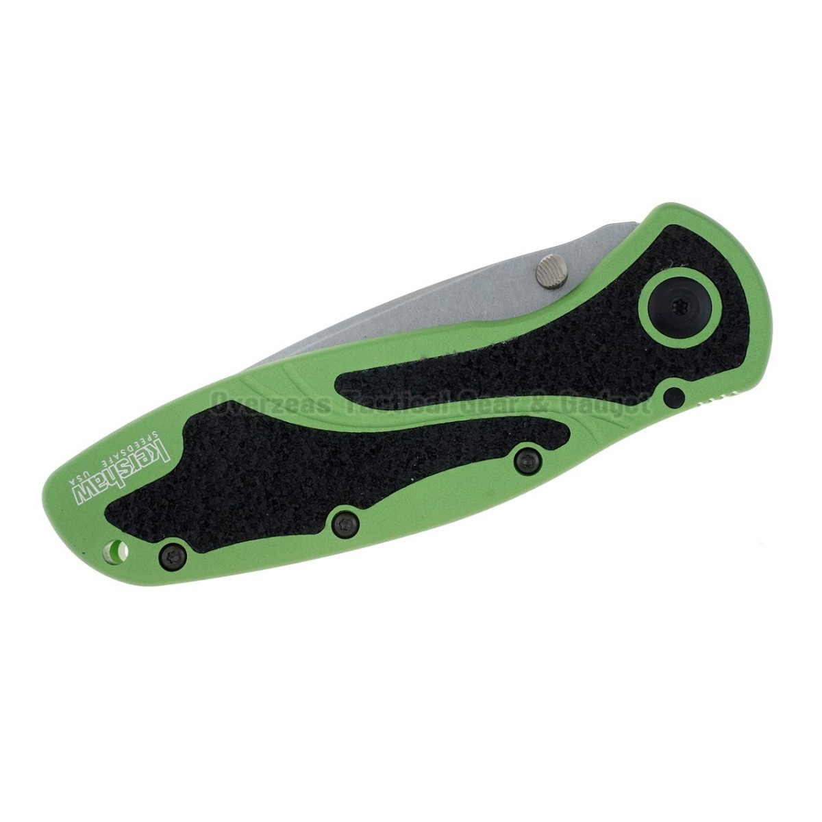 มีดพับ Kershaw Blur Tanto Assisted Opening Knife Green (3.375" Stonewash) 1670GRNBDZ  *Limited Edition*