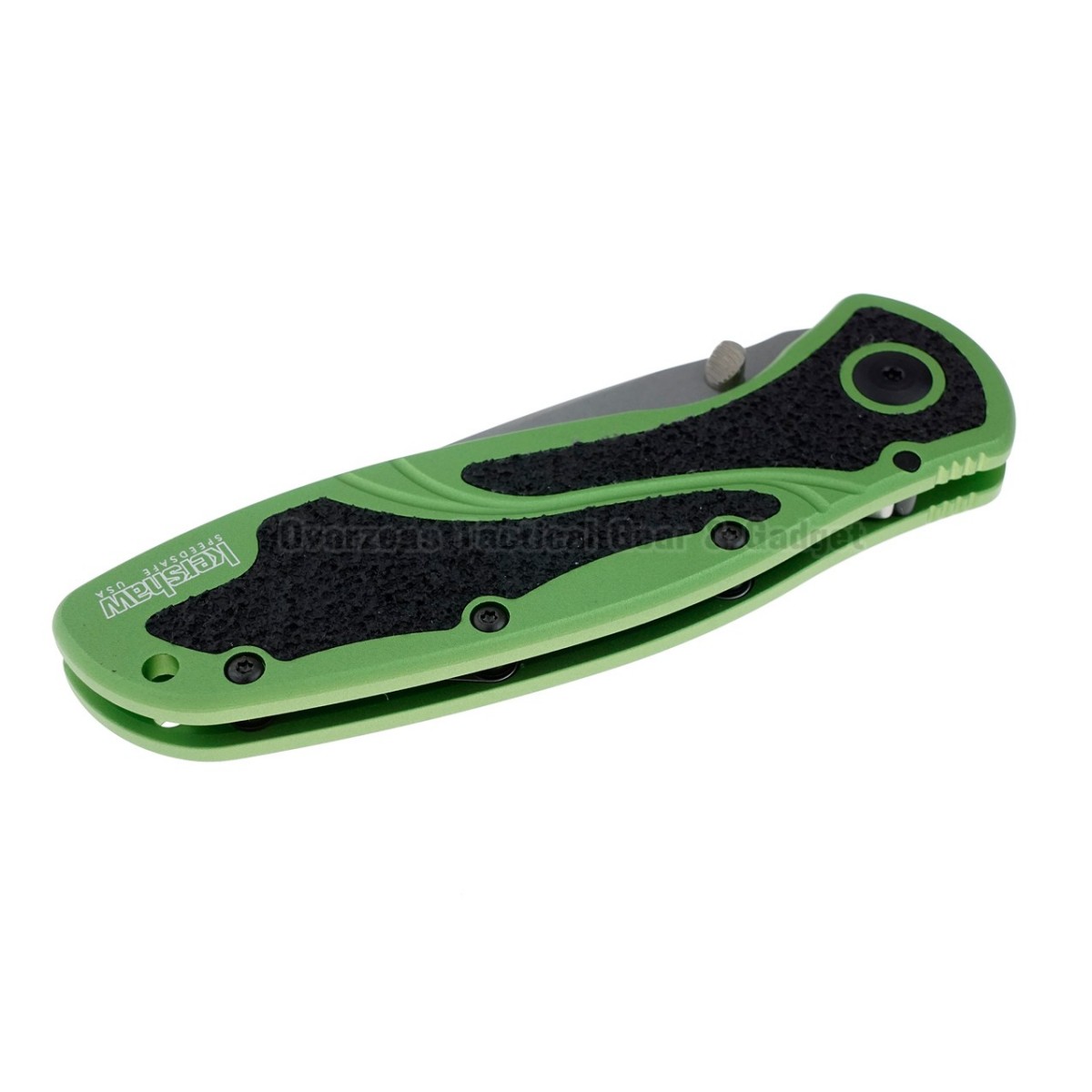 มีดพับ Kershaw Blur Tanto Assisted Opening Knife Green (3.375" Stonewash) 1670GRNBDZ  *Limited Edition*