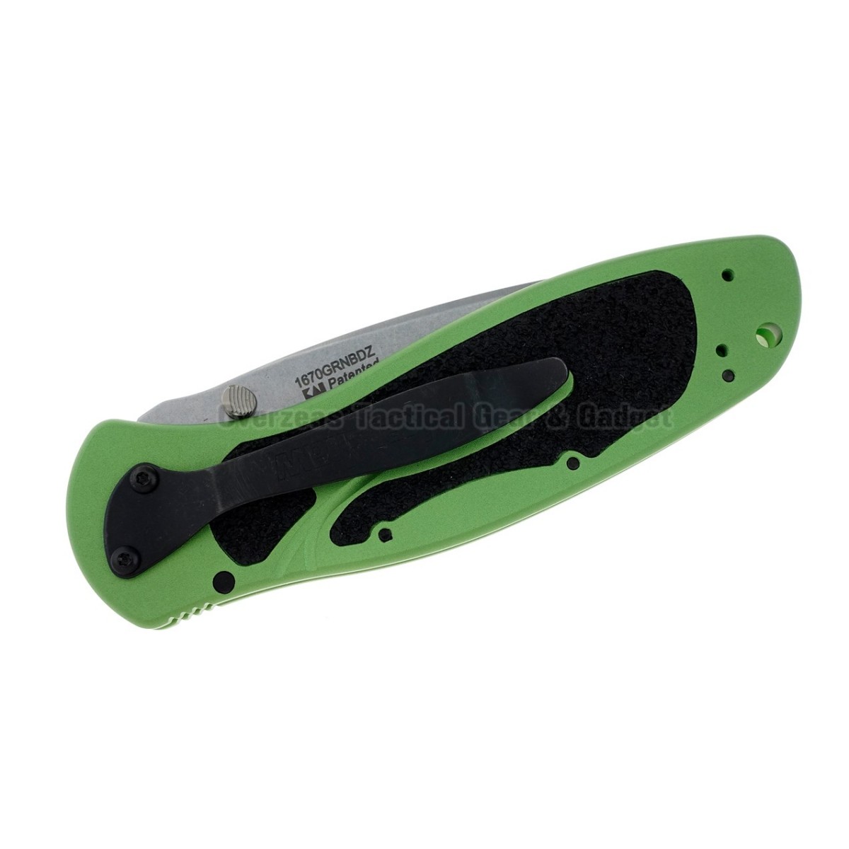 มีดพับ Kershaw Blur Tanto Assisted Opening Knife Green (3.375" Stonewash) 1670GRNBDZ  *Limited Edition*