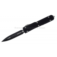 มีดออโต้ Microtech Ultratech D/E OTF Automatic Knife Tri-Grip (3.4" Black) 122-1