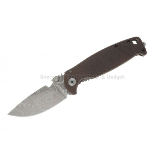 มีดพับ DPx Gear HEST/F Folder Mr. DP Elmax 3.1" Plain Edge, Earth Brown G10 and Titanium Handles,DPHSF123 (Limited Edition)