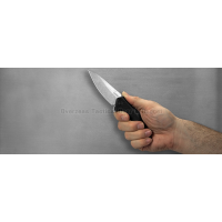 มีดพับ Kershaw Link Drop Point Knife Black GFN (3.25" Stonewash) 1776