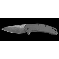 มีดพับ Kershaw Link Drop Point Knife Gray Aluminum (3.25" BlackWash) 1776GRYBW