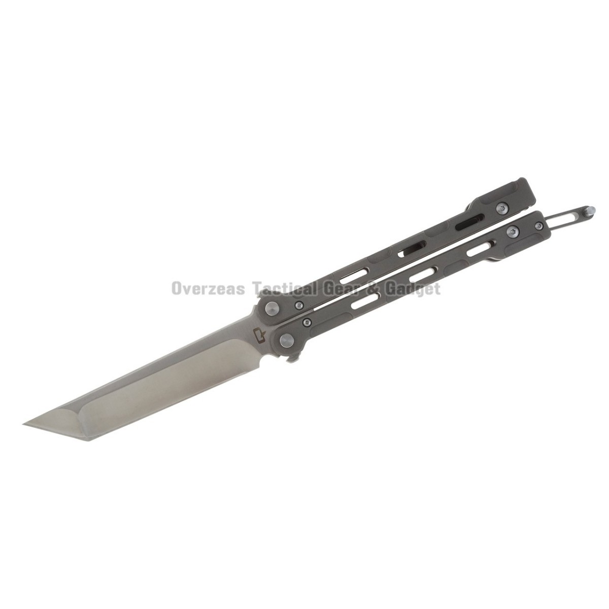 มีดบาลิซอง Quartermaster QBS1 Marty McFly Butterfly Knife (4" Satin) QTRMSTR B2TF2