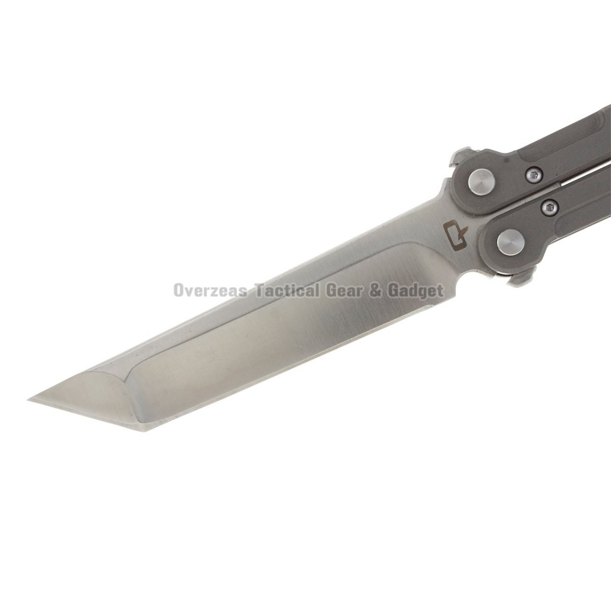 มีดบาลิซอง Quartermaster QBS1 Marty McFly Butterfly Knife (4" Satin) QTRMSTR B2TF2