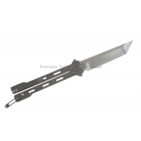 มีดบาลิซอง Quartermaster QBS1 Marty McFly Butterfly Knife (4" Satin) QTRMSTR B2TF2