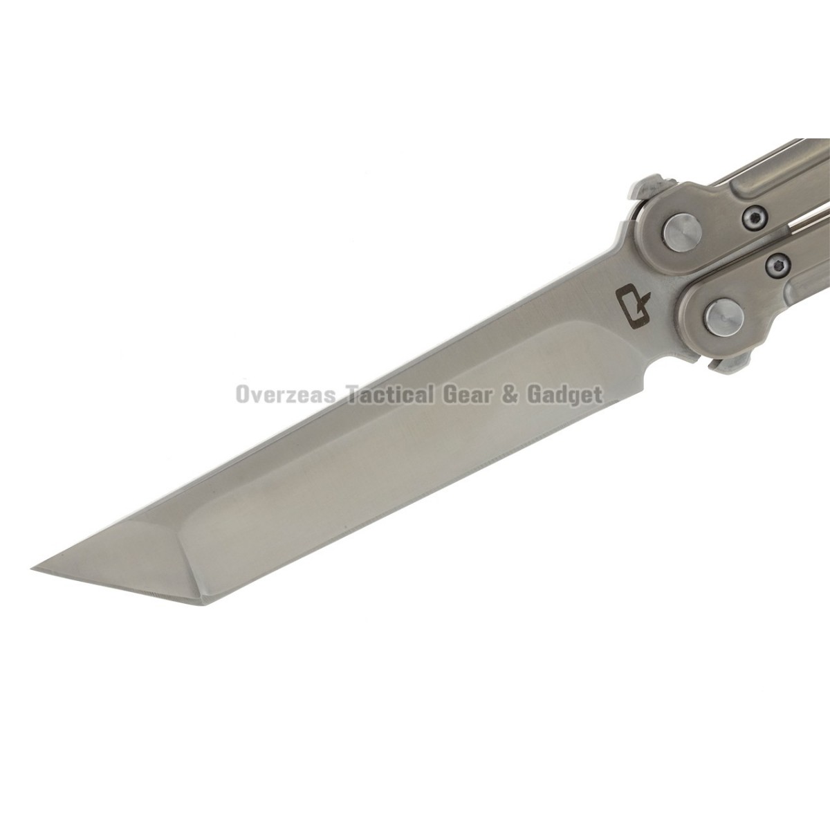 มีดบาลิซอง Quartermaster QBS1P Marty McFly Butterfly Knife (4" Satin) QTRMSTR B2TF2