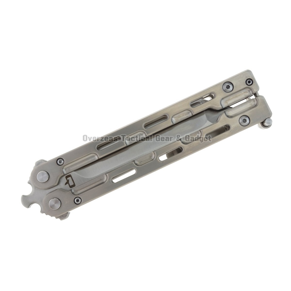 มีดบาลิซอง Quartermaster QBS1P Marty McFly Butterfly Knife (4" Satin) QTRMSTR B2TF2