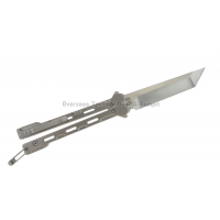 มีดบาลิซอง Quartermaster QBS1P Marty McFly Butterfly Knife (4" Satin) QTRMSTR B2TF2